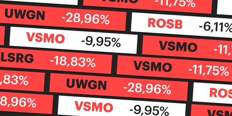 Топ худших акций за 9 месяцев: за это время в России упали лишь 2 бумаги