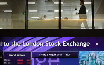 Российские акции подешевели до 70% на торгах в Лондоне